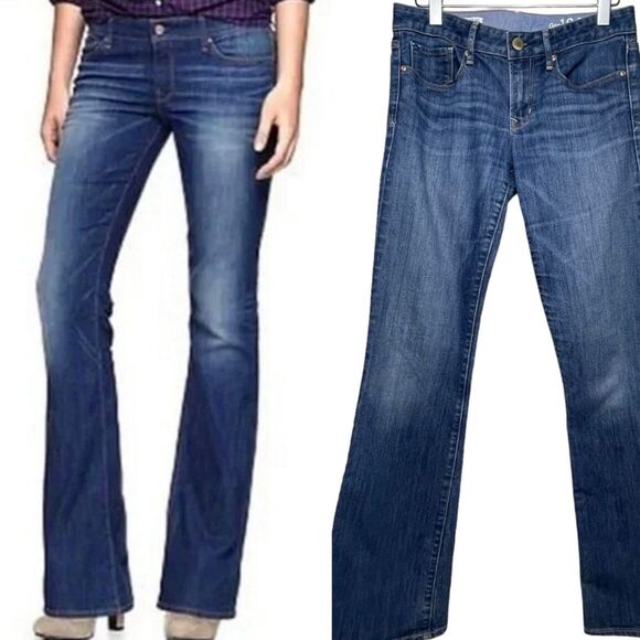 GAP Denim - GAP 1969 Women's Size 27 4L Sexy Boot Cut Denim Blue Jeans 33 Inseam